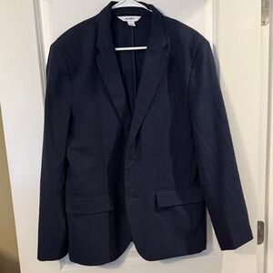 Old Navy Men's Navy linen-blend Blazer